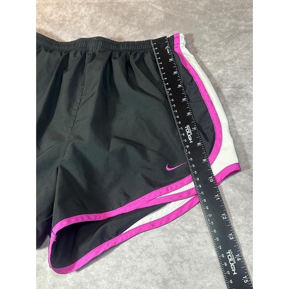 Nike Tempo Running Shorts Womens Medium Black Pink White Athletic Gym Workout - Picture 4 of 8
